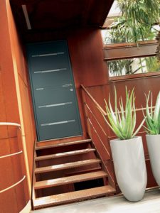 porte entree kline noir 