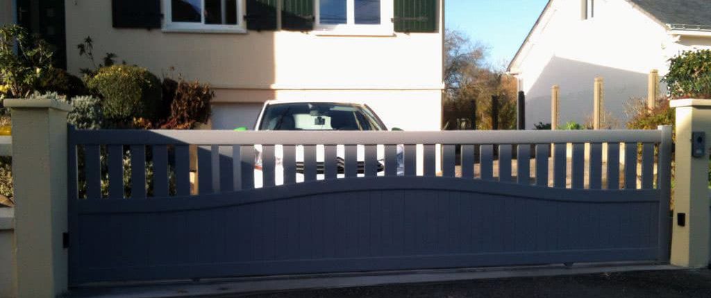 porte coulissante rennes gris