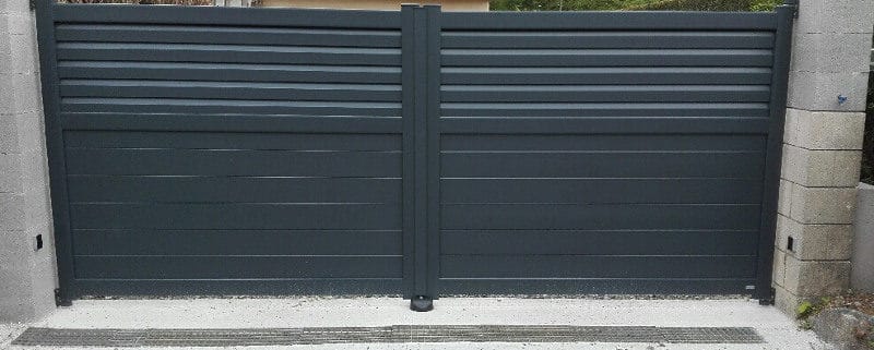 portail aluminium blaz bruz exterieur