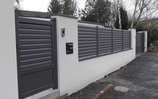 Pose Portail cloture muret Montgermont