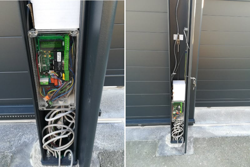 pace portail double motorisation detail