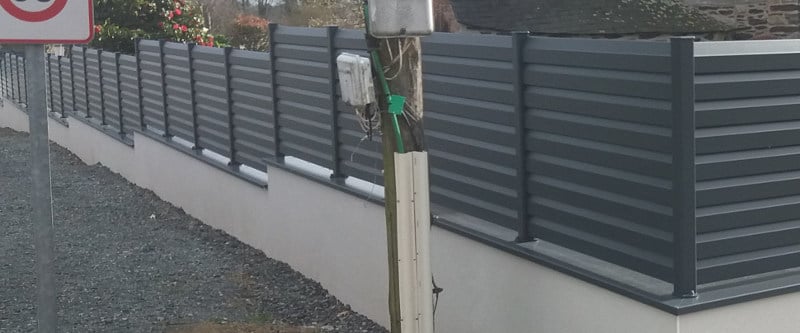 baulon longere cloture muret alu