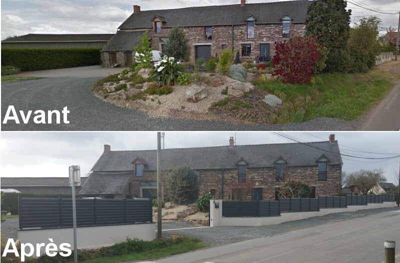 baulon longere cloture portail alu