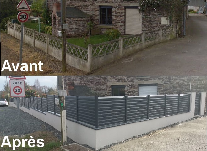 baulon longere cloture portillon alu