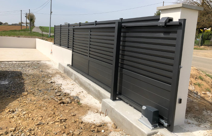 tinteniac portail coulissant cloture kostum