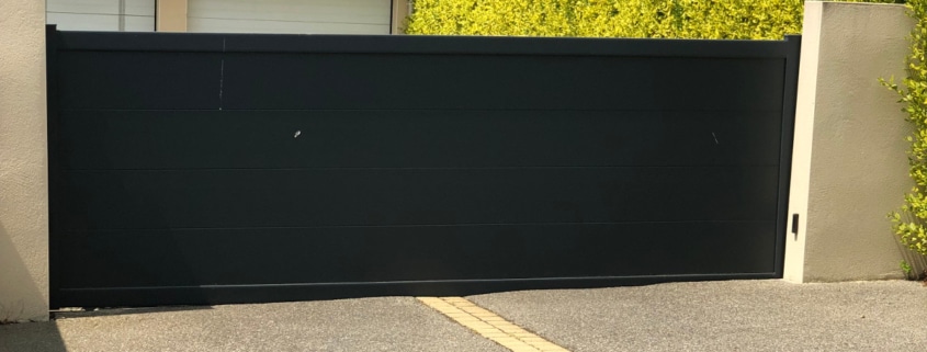 pente portail coulissant alu Laillé 35