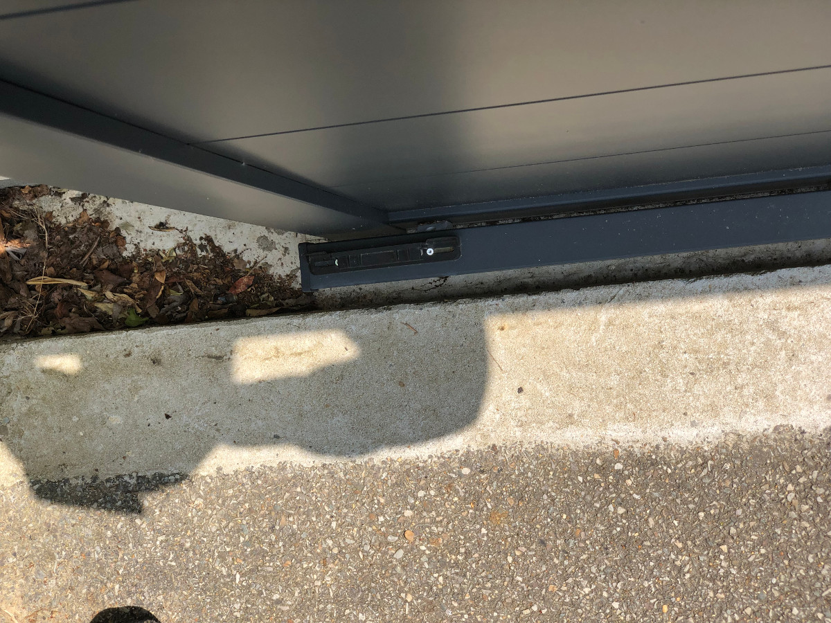 pente portail coulissant u laillé 35