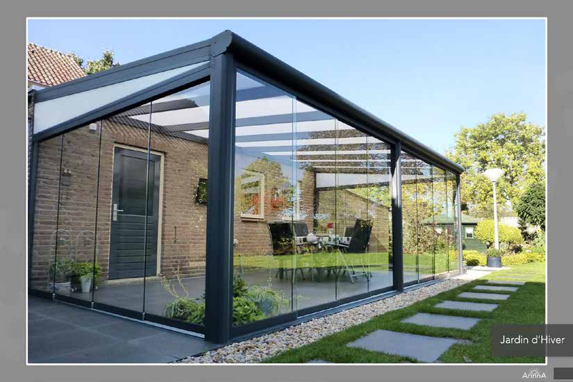 pergolas aluminium rennes "Menuiseries d'Ici" verrière
