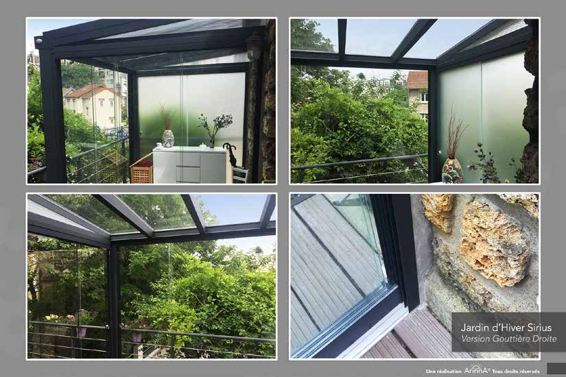 pergolas fermée aluminium rennes "Menuiseries d'Ici" jardin d'hiver