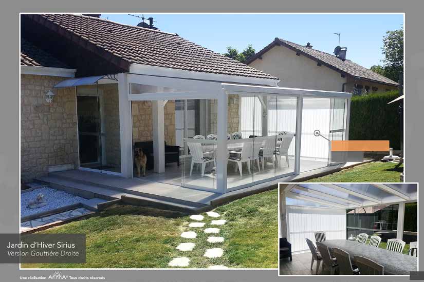 pergolas aluminium rennes "Menuiseries d'Ici" jardin d'hiver