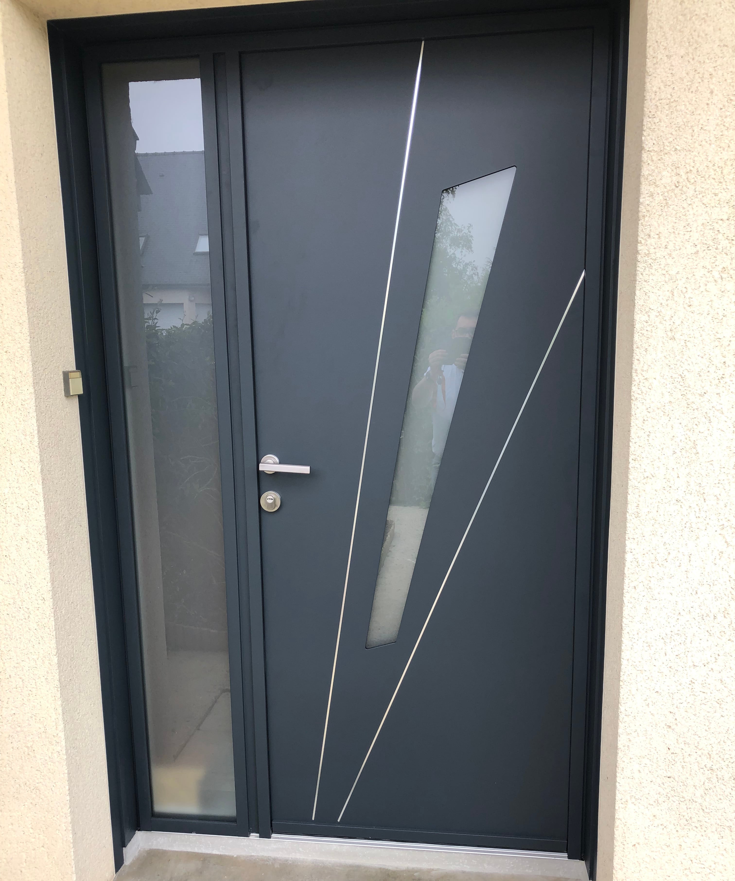 st-gregoire porte alu vitrage