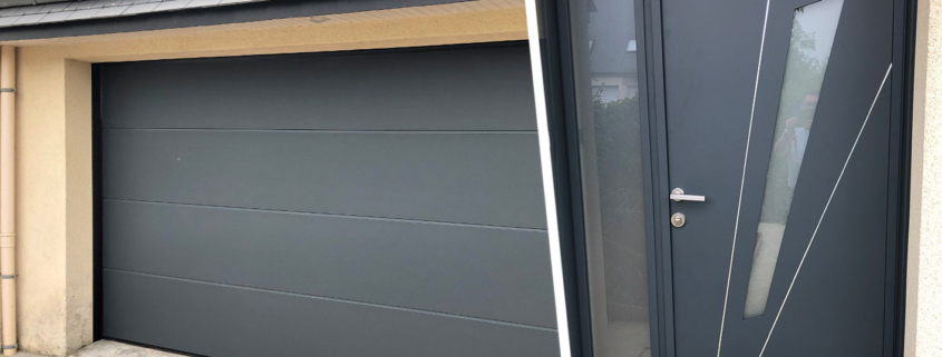 porte entrée rennes garage sectionnelle