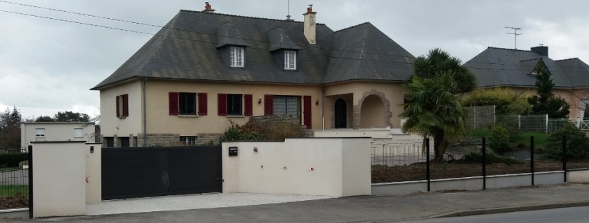 Chapelle Bouexic portail alu motorise