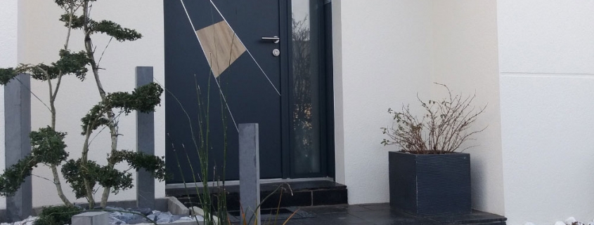 laille porte alu kline triple vitrage