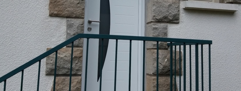 porte entree alu kline connectee