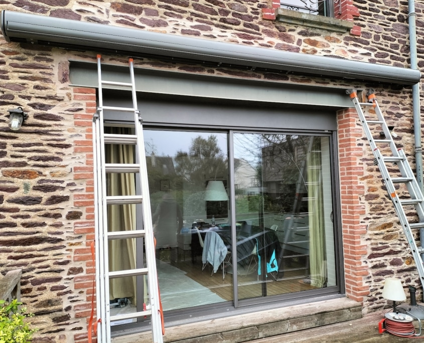 rennes store banne gris