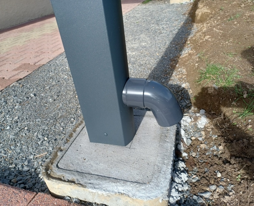 guichen pergola alu gouttiere