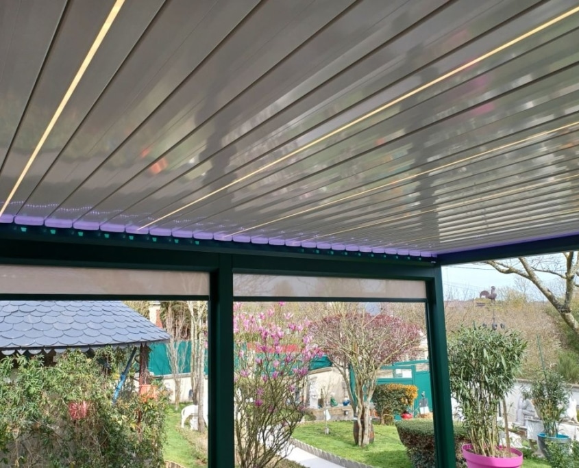 pergola bioclimatique lames motorisees